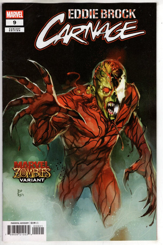 Marvel NEW THIS WEEK EDDIE BROCK: CARNAGE #9 ROD REIS MARVEL ZOMBIES VARIANT
