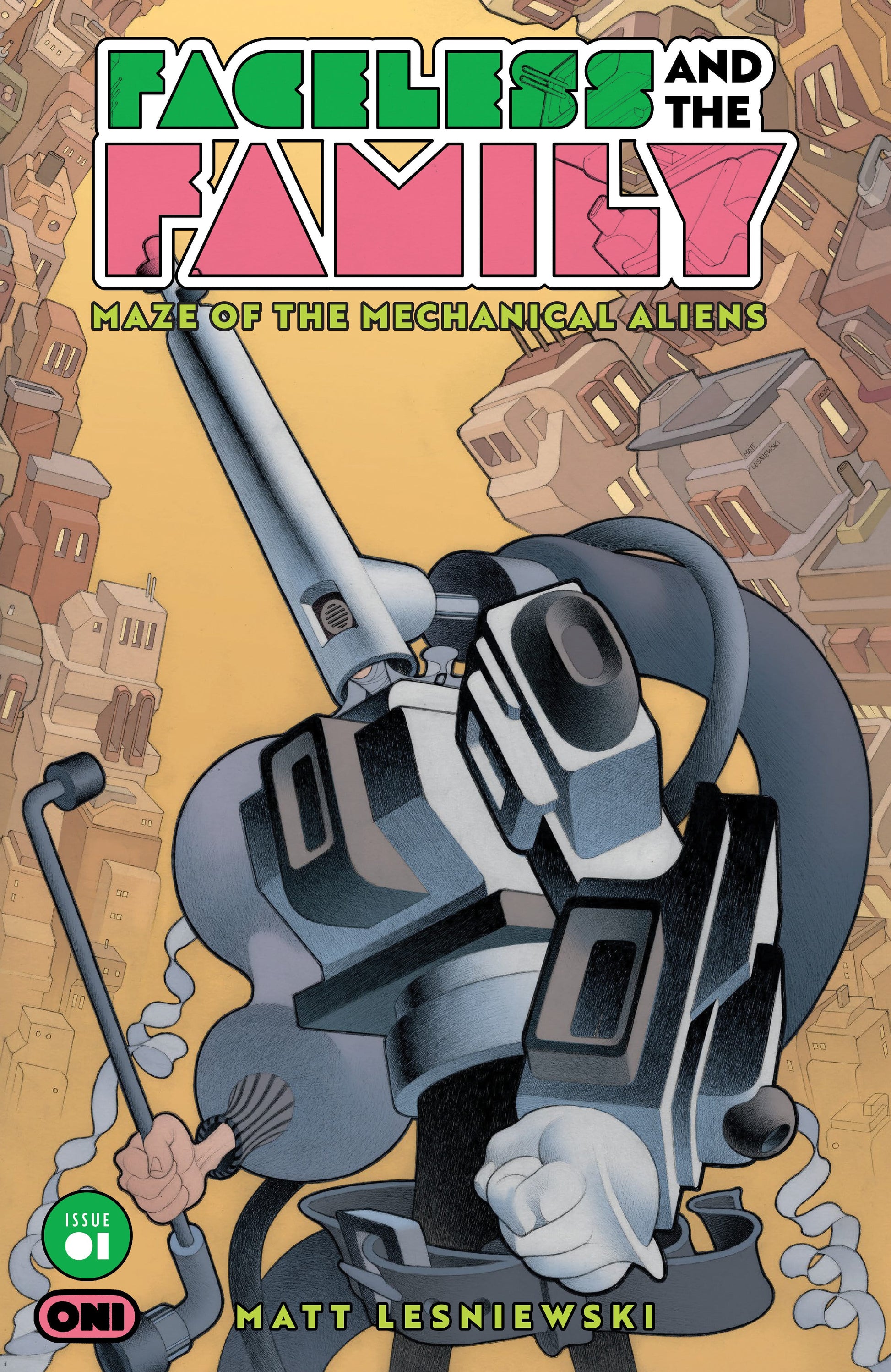Marvel NEW THIS WEEK FACELESS AND THE FAMILY MAZE OF THE MECHANICAL ALIENS #1 2nd Printing (VF/NM)
