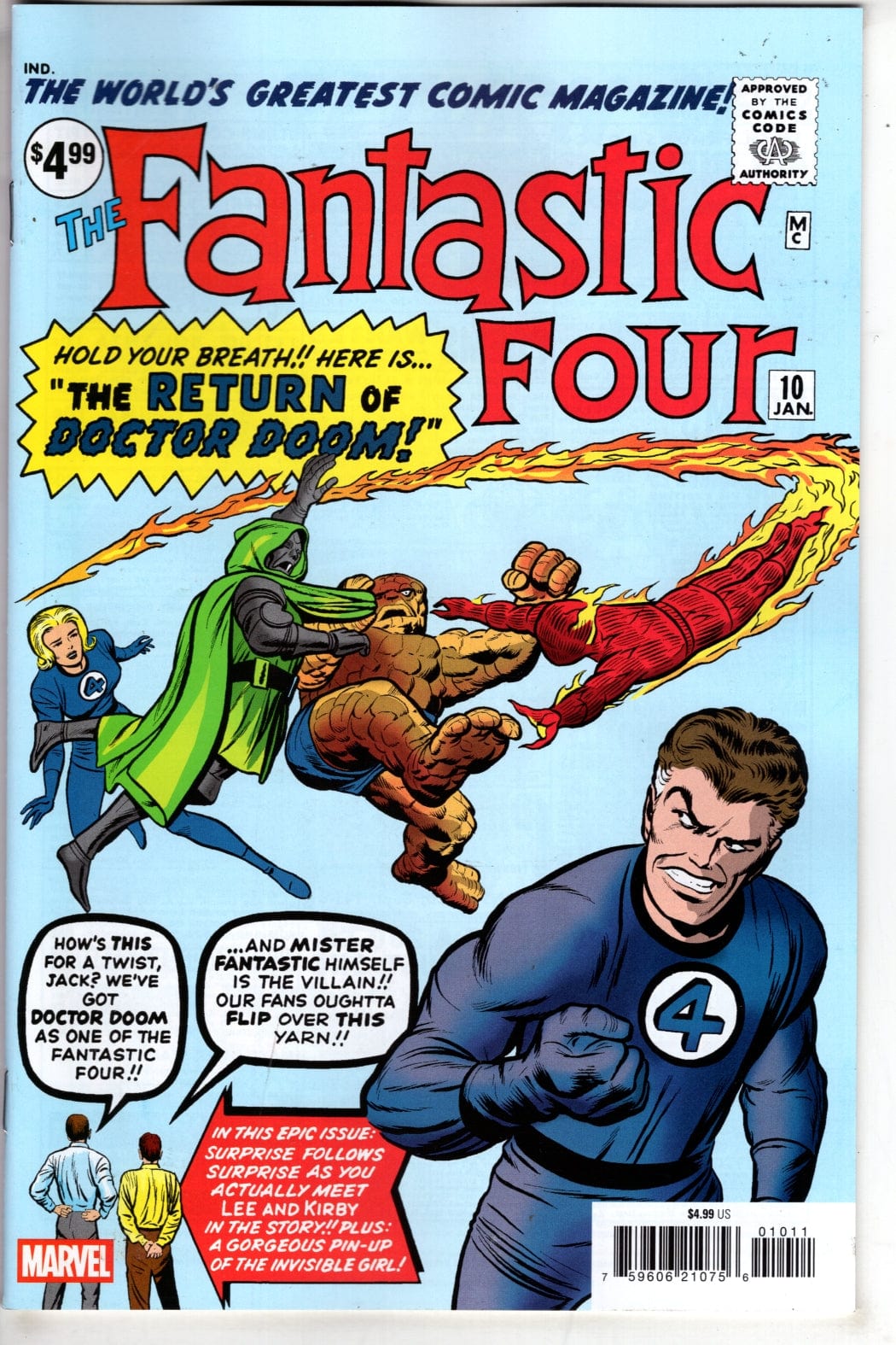 Marvel NEW THIS WEEK FANTASTIC FOUR #10 FACSIMILE EDITION