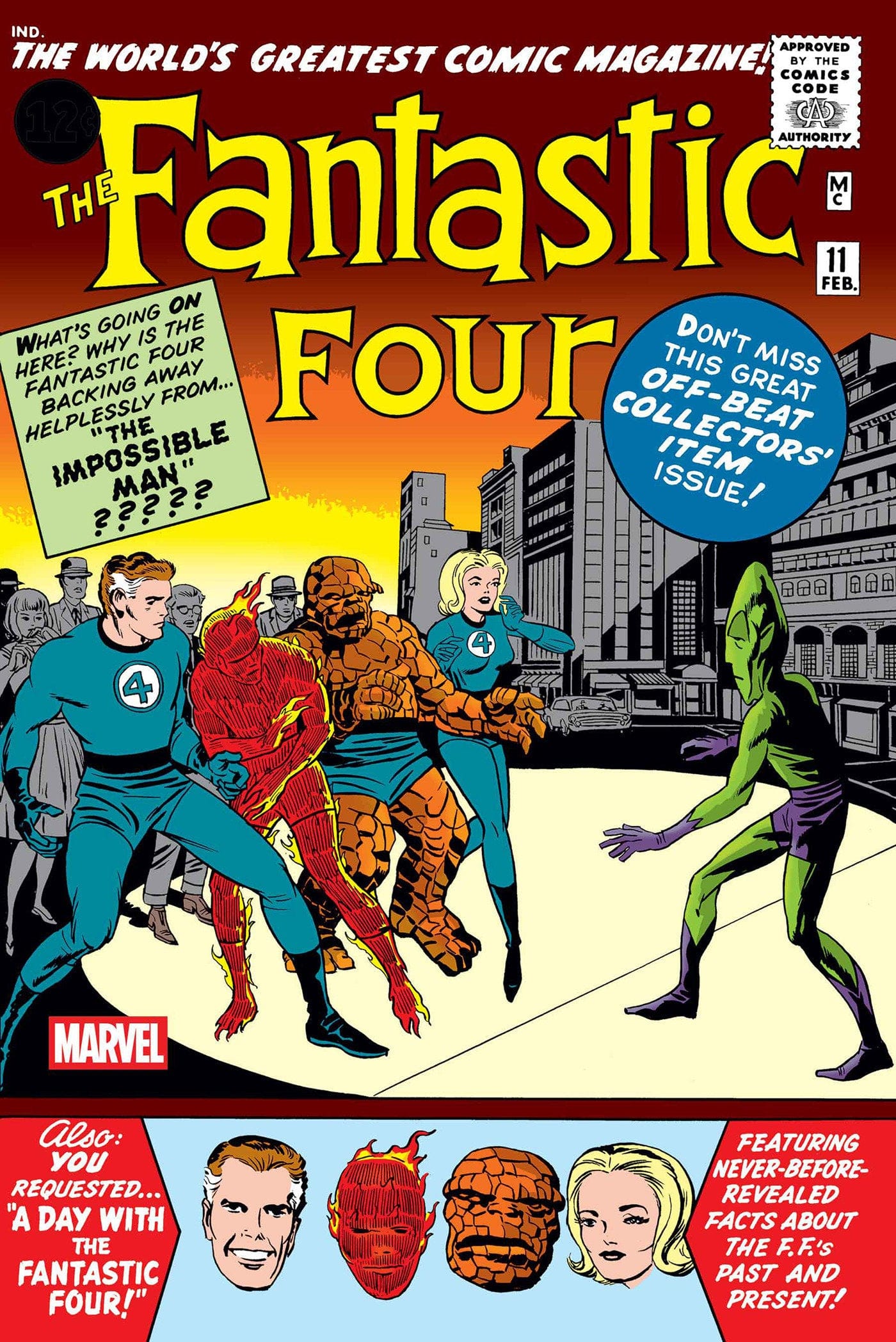 Marvel NEW THIS WEEK FANTASTIC FOUR #11 FACSIMILE EDITION FOIL VARIANT [VF/NM]