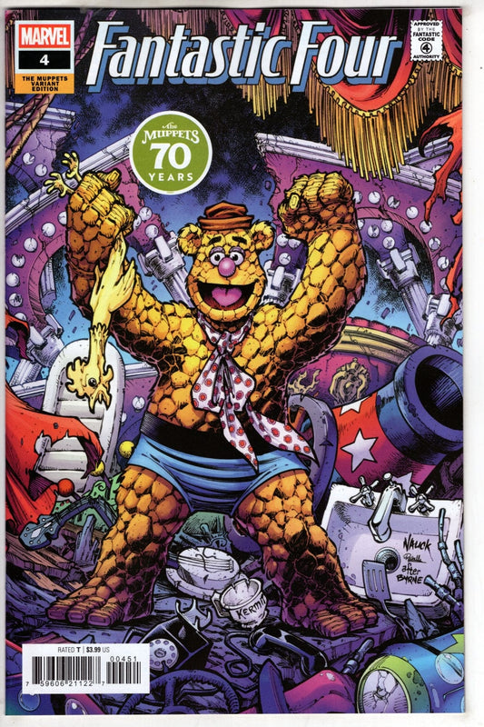 Marvel NEW THIS WEEK FANTASTIC FOUR #4 TODD NAUCK MUPPETS VARIANT