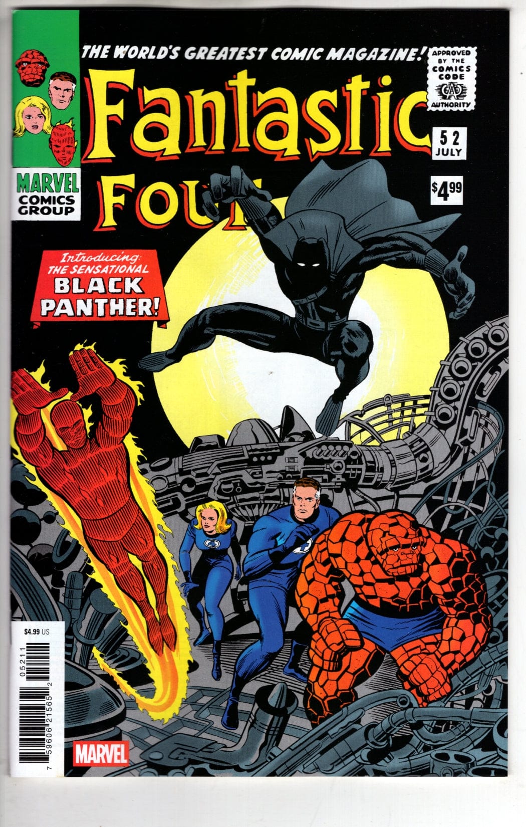 Marvel NEW THIS WEEK FANTASTIC FOUR #52 FACSIMILE EDITION [NEW PRINTING] (VF/NM)
