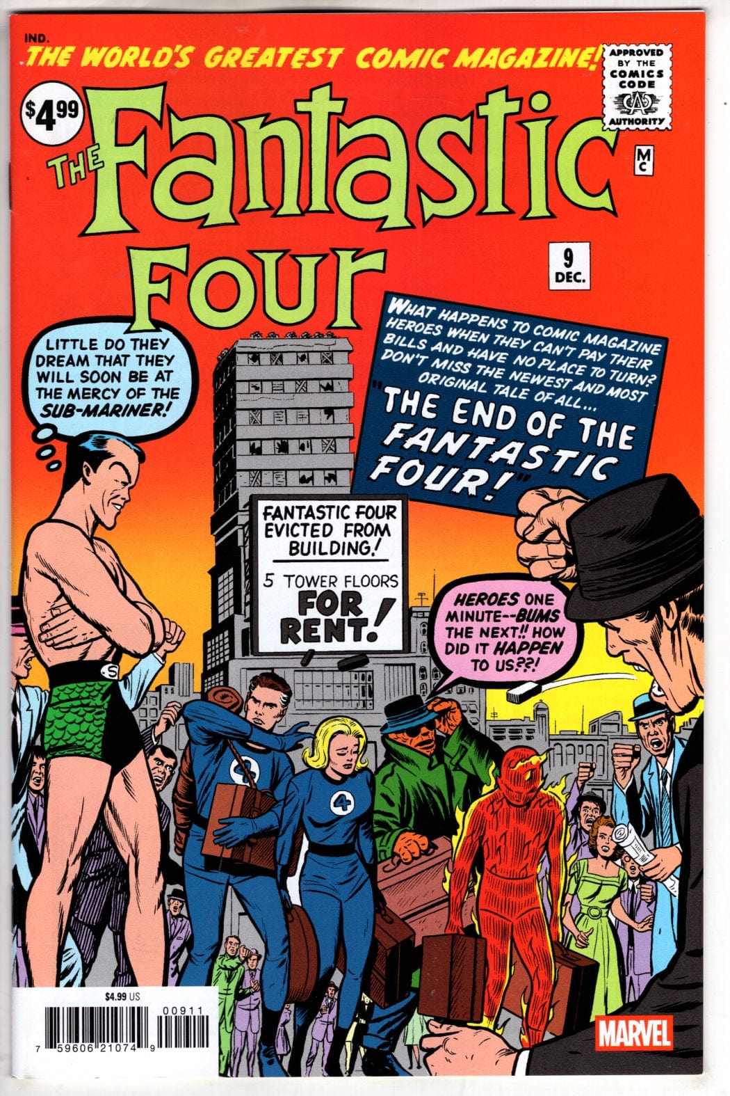 Marvel NEW THIS WEEK FANTASTIC FOUR #9 FACSIMILE EDITION