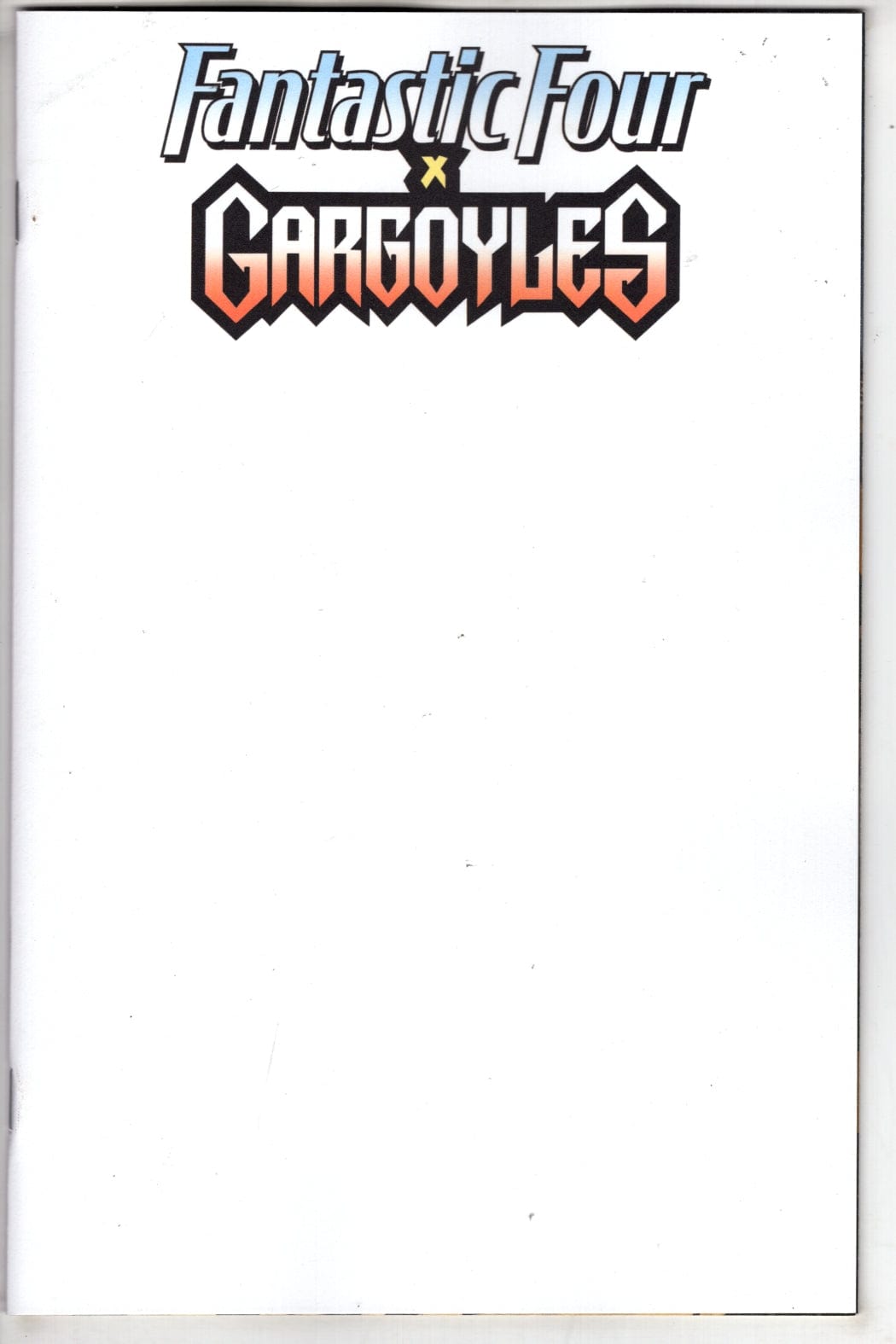 Marvel NEW THIS WEEK FANTASTIC FOUR/GARGOYLES #1 BLANK COVER VARIANT