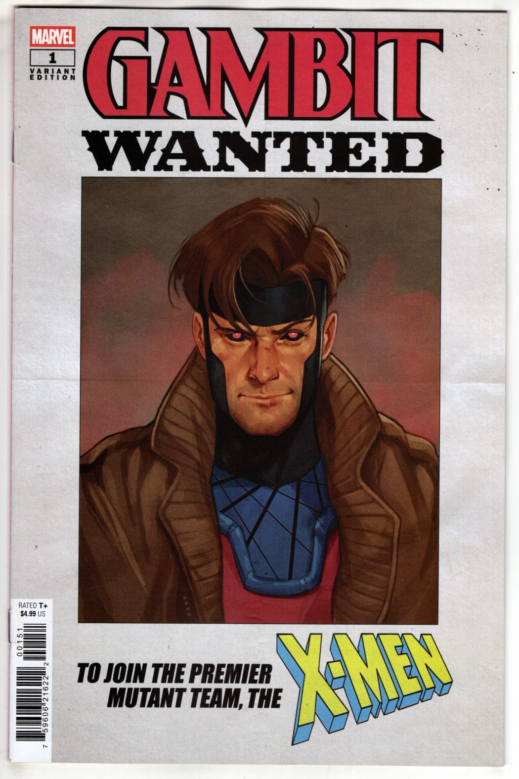Marvel NEW THIS WEEK GAMBIT: WANTED #1 PHIL NOTO WANTED VARIANT A (VF/NM)