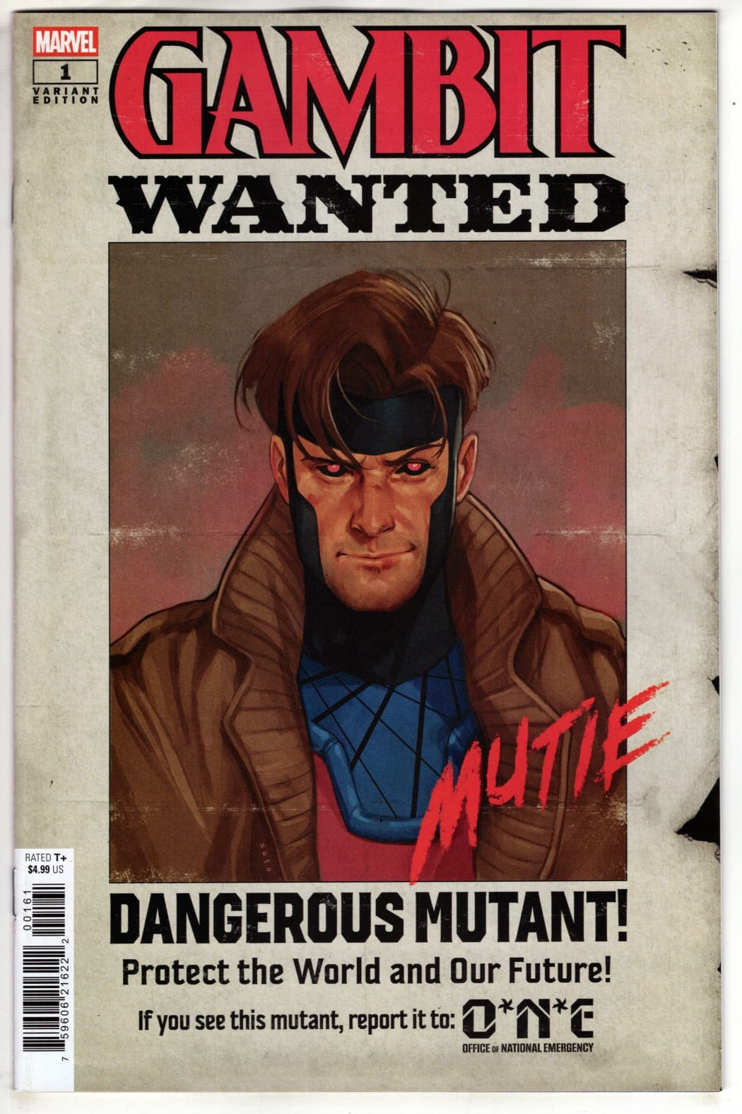 Marvel NEW THIS WEEK GAMBIT: WANTED #1 PHIL NOTO WANTED VARIANT B (VF/NM)