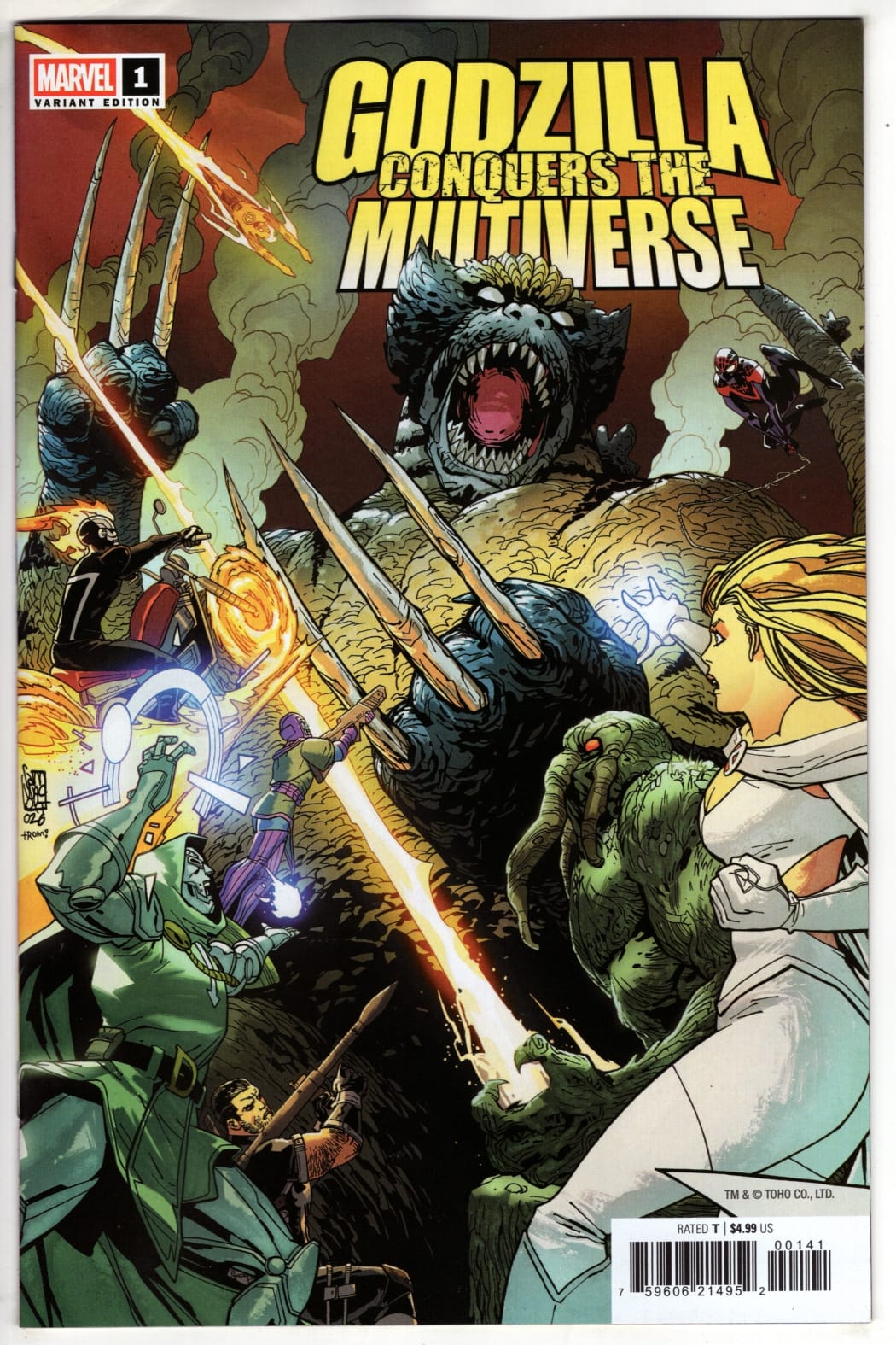 Marvel NEW THIS WEEK GODZILLA CONQUERS THE MULTIVERSE #1 GIUSEPPE CAMUNCOLI VARIANT (VF/NM)