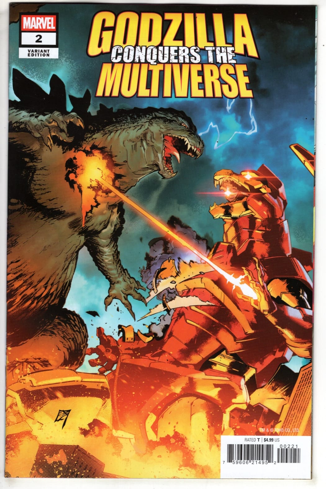 Marvel NEW THIS WEEK GODZILLA CONQUERS THE MULTIVERSE #2 C.F. VILLA HEISEI VS MARVEL VARIANT (VF/NM)