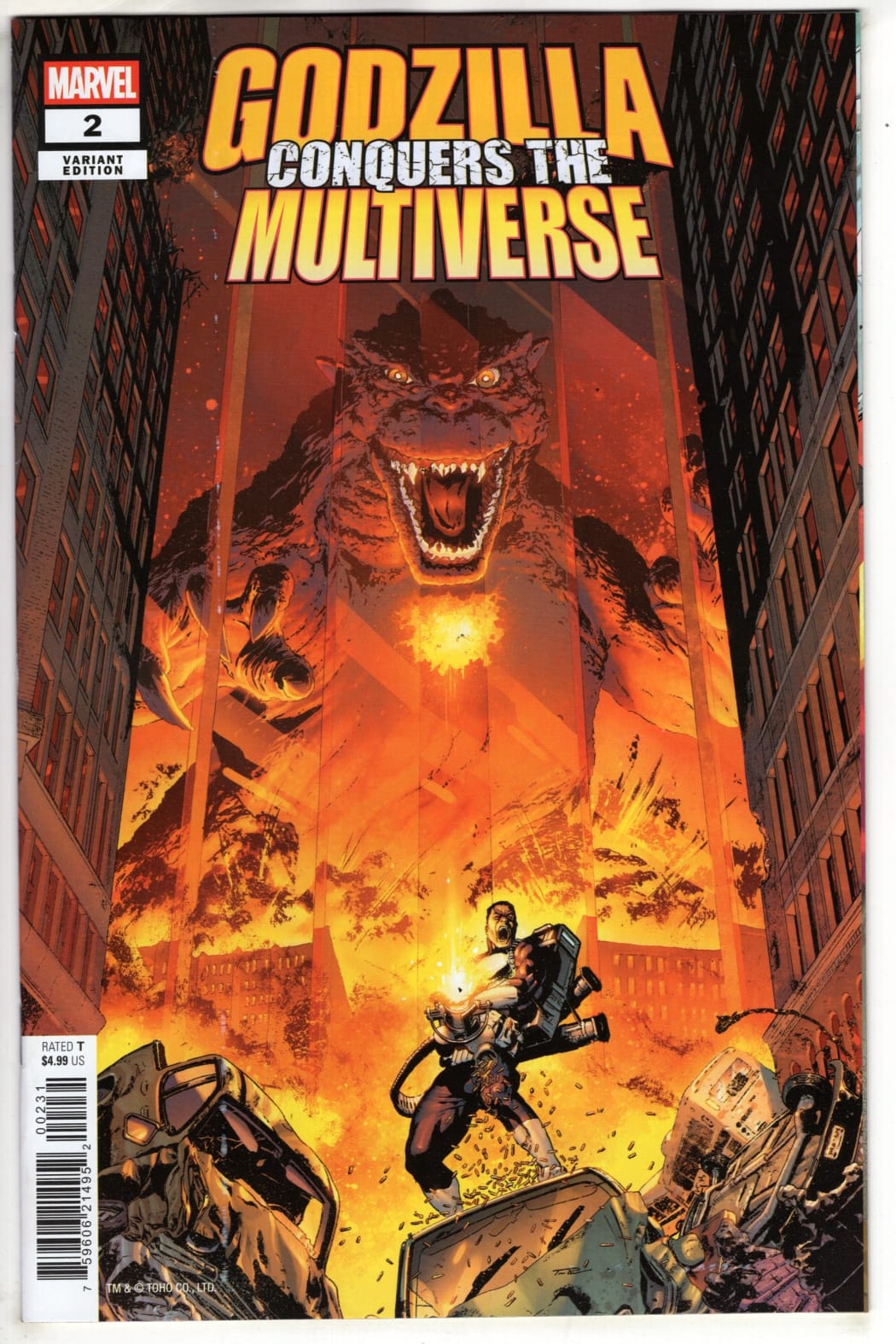 Marvel NEW THIS WEEK GODZILLA CONQUERS THE MULTIVERSE #2 TONY PARKER VARIANT (VF/NM)