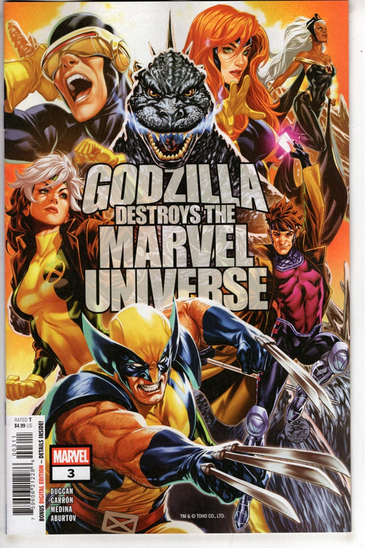 Marvel NEW THIS WEEK GODZILLA DESTROYS THE MARVEL UNIVERSE #3