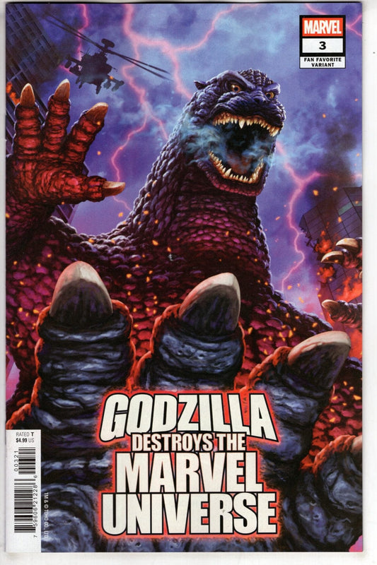 Marvel NEW THIS WEEK GODZILLA DESTROYS THE MARVEL UNIVERSE #3 KAIDA YUJI FAN FAVORITE VARIANT