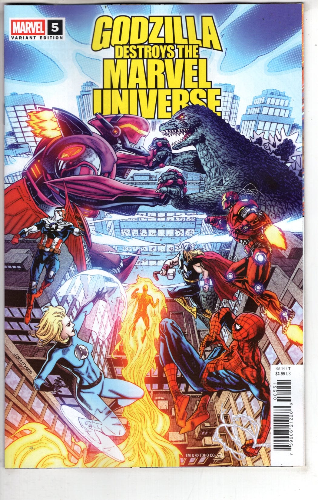 Marvel NEW THIS WEEK GODZILLA DESTROYS THE MARVEL UNIVERSE #5 CORY SMITH VARIANT [VF/NM]