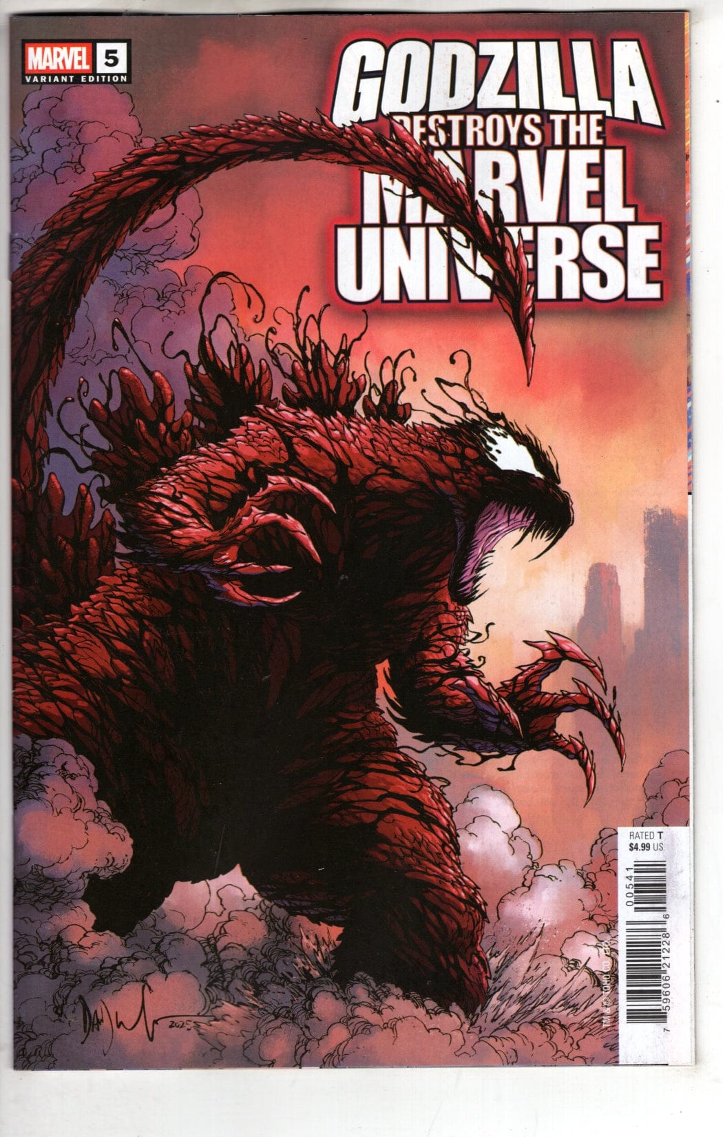Marvel NEW THIS WEEK GODZILLA DESTROYS THE MARVEL UNIVERSE #5 MARVELIZED CARNAGE-ZILLA VARIANT [VF/NM]