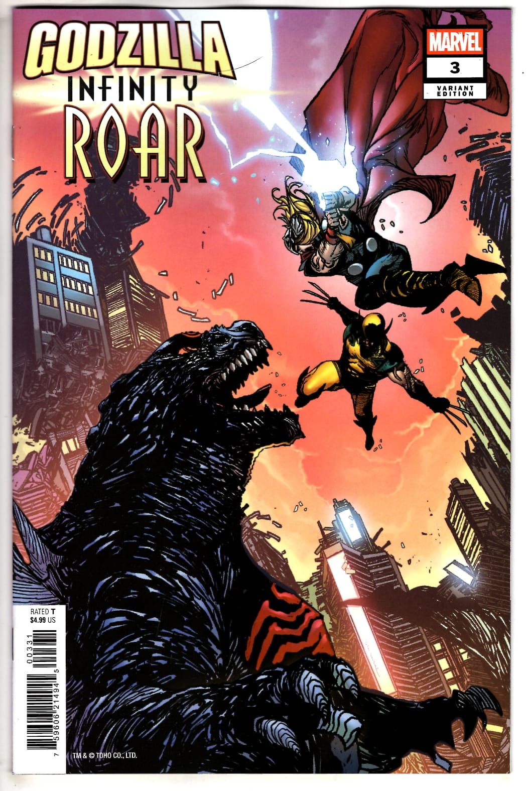 Marvel NEW THIS WEEK GODZILLA: INFINITY ROAR #3 VON RANDALL VARIANT (VF/NM)