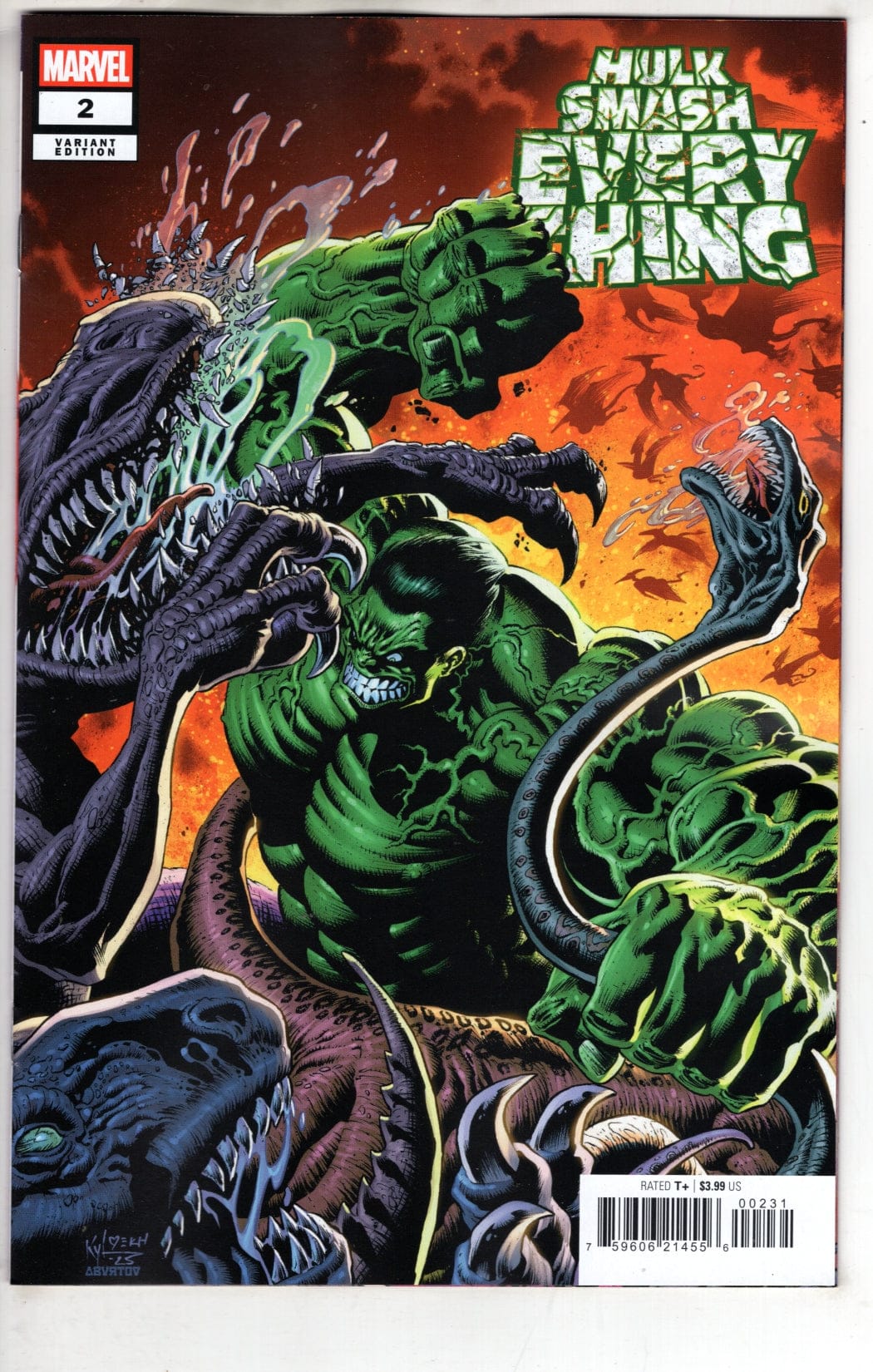 Marvel NEW THIS WEEK HULK: SMASH EVERYTHING #2 KYLE HOTZ VARIANT (VF/NM)
