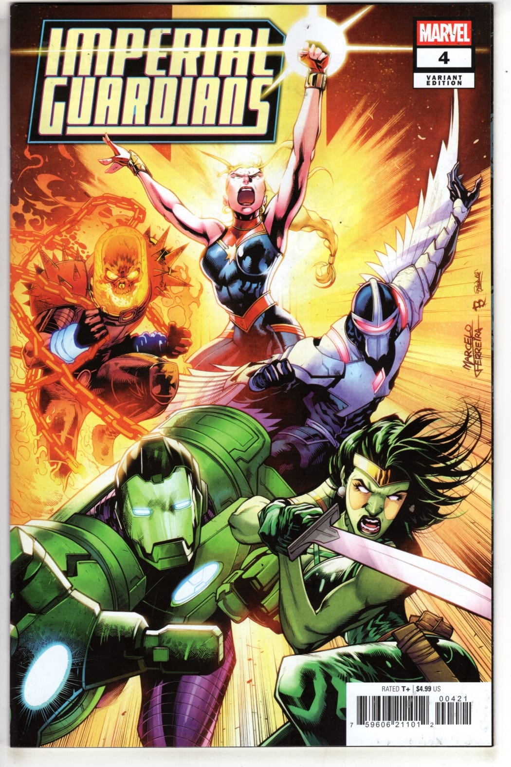 Marvel NEW THIS WEEK IMPERIAL GUARDIANS #4 MARCELO FERREIRA VARIANT (VF/NM)