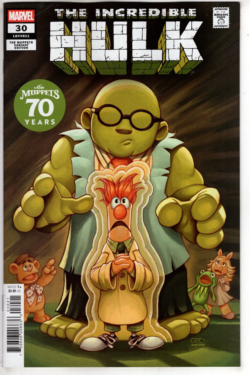 Marvel NEW THIS WEEK INCREDIBLE HULK #30 CHRISSIE ZULLO MUPPETS VARIANT