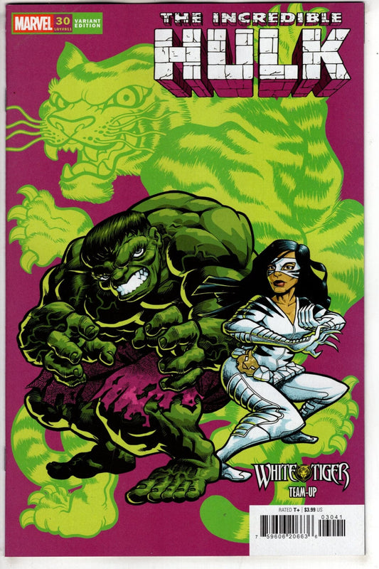 Marvel NEW THIS WEEK INCREDIBLE HULK #30 J. GONZO WHITE TIGER TEAM-UP VARIANT