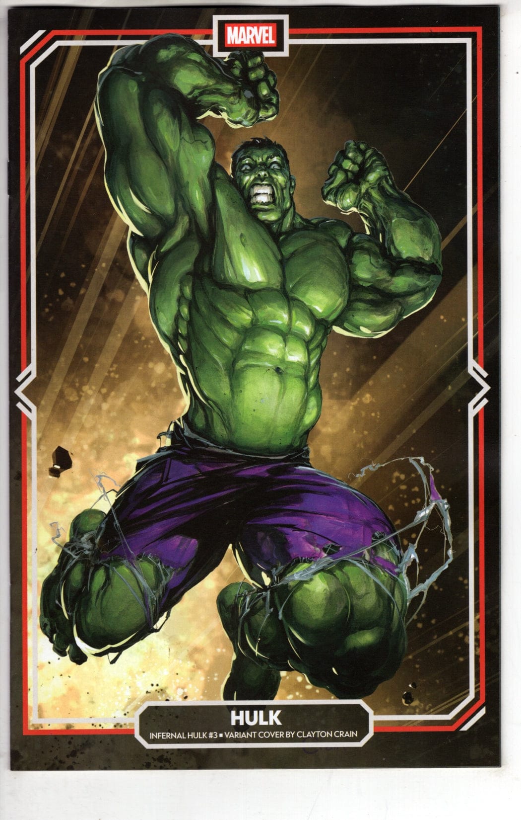 Marvel NEW THIS WEEK INFERNAL HULK #3 CLAYTON CRAIN VARIANT (VF/NM)
