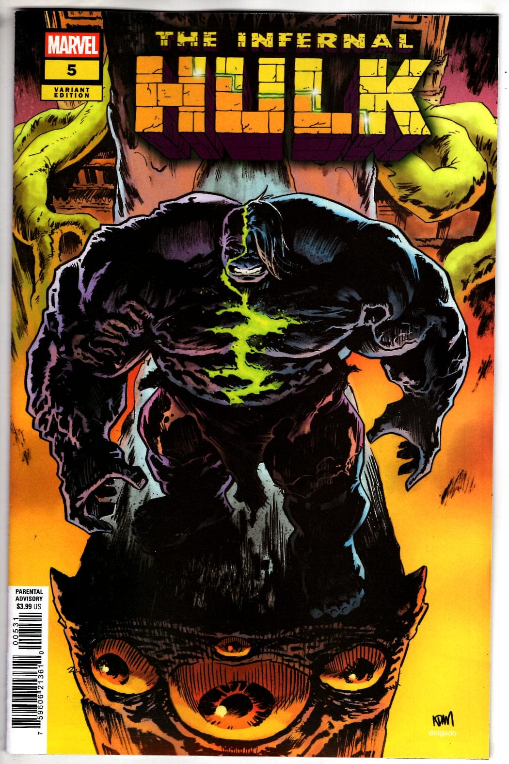 Marvel NEW THIS WEEK INFERNAL HULK #5 ADAM GORHAM VARIANT (VF/NM)