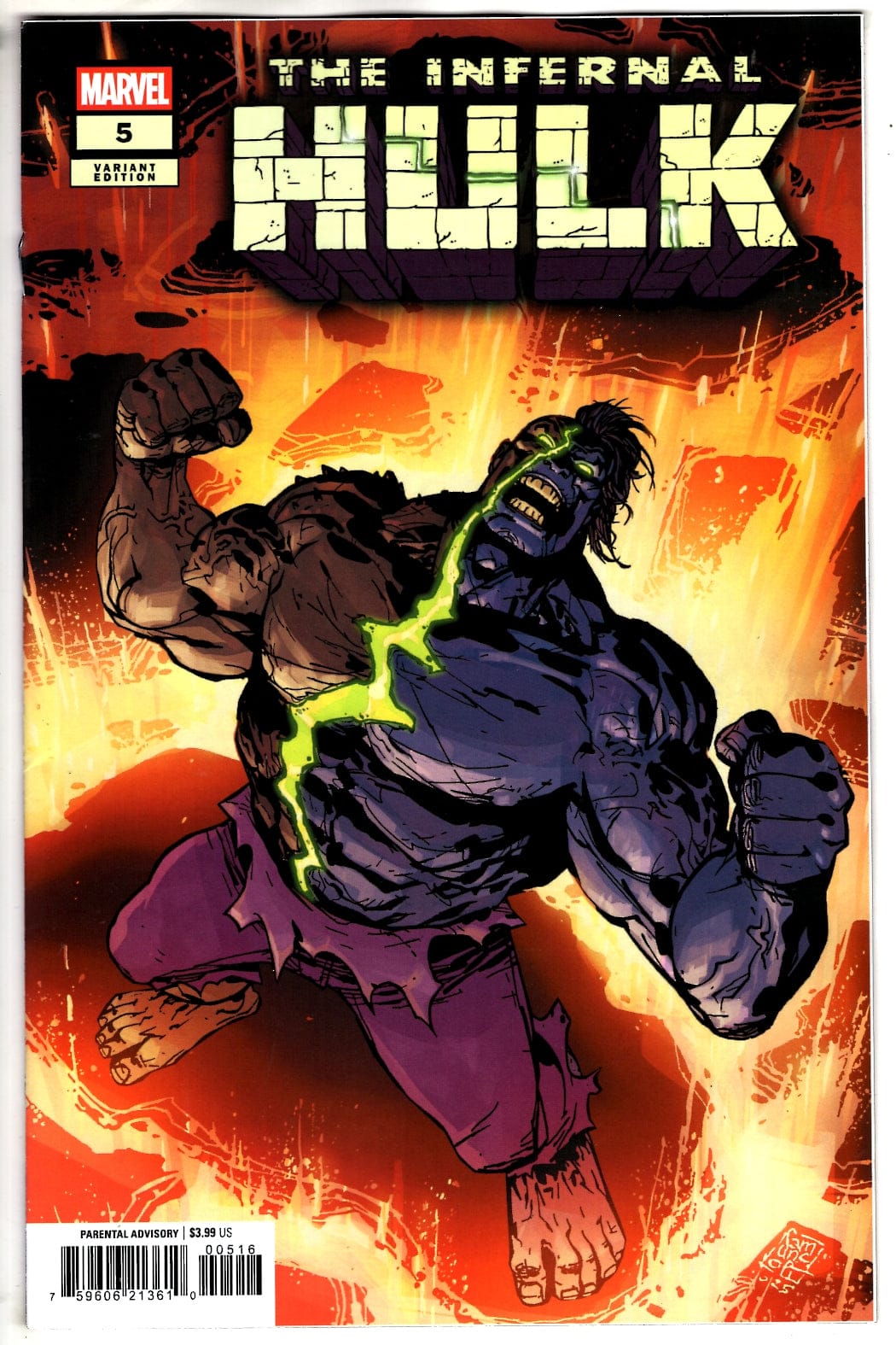 Marvel NEW THIS WEEK INFERNAL HULK #5 GIUSEPPE CAMUNCOLI VARIANT (VF/NM)