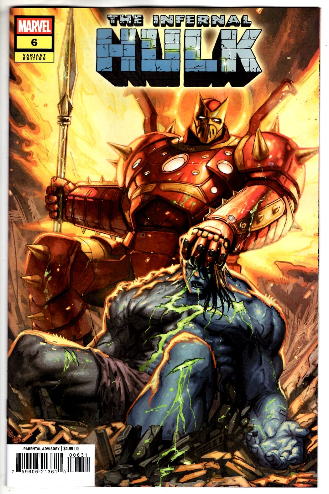 Marvel NEW THIS WEEK INFERNAL HULK #6 DAVIDE PARATORE VARIANT (VF/NM)