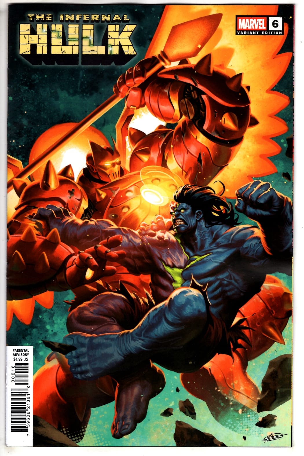 Marvel NEW THIS WEEK INFERNAL HULK #6 MATEUS MANHANINI VARIANT (VF/NM)