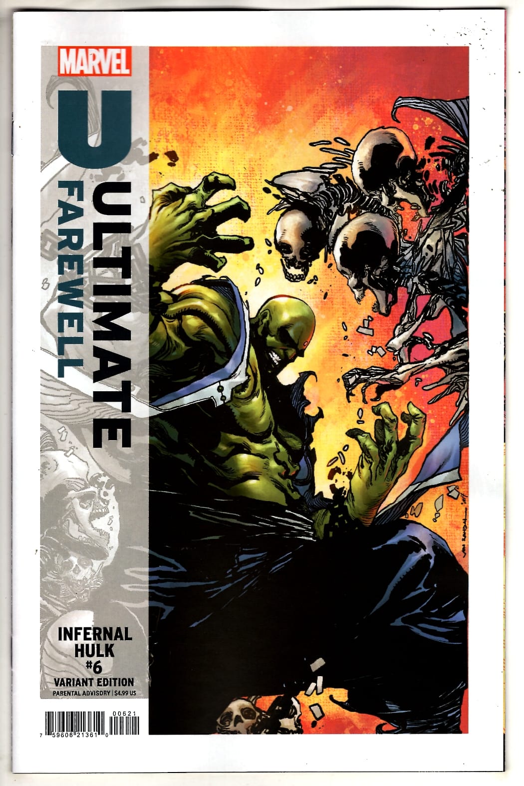 Marvel NEW THIS WEEK INFERNAL HULK #6 VON RANDAL ULTIMATE FAREWELL VARIANT (VF/NM)