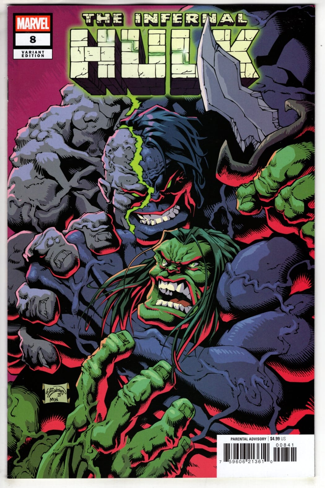 Marvel NEW THIS WEEK INFERNAL HULK #8 WILL ROBSON VARIANT (VF/NM)