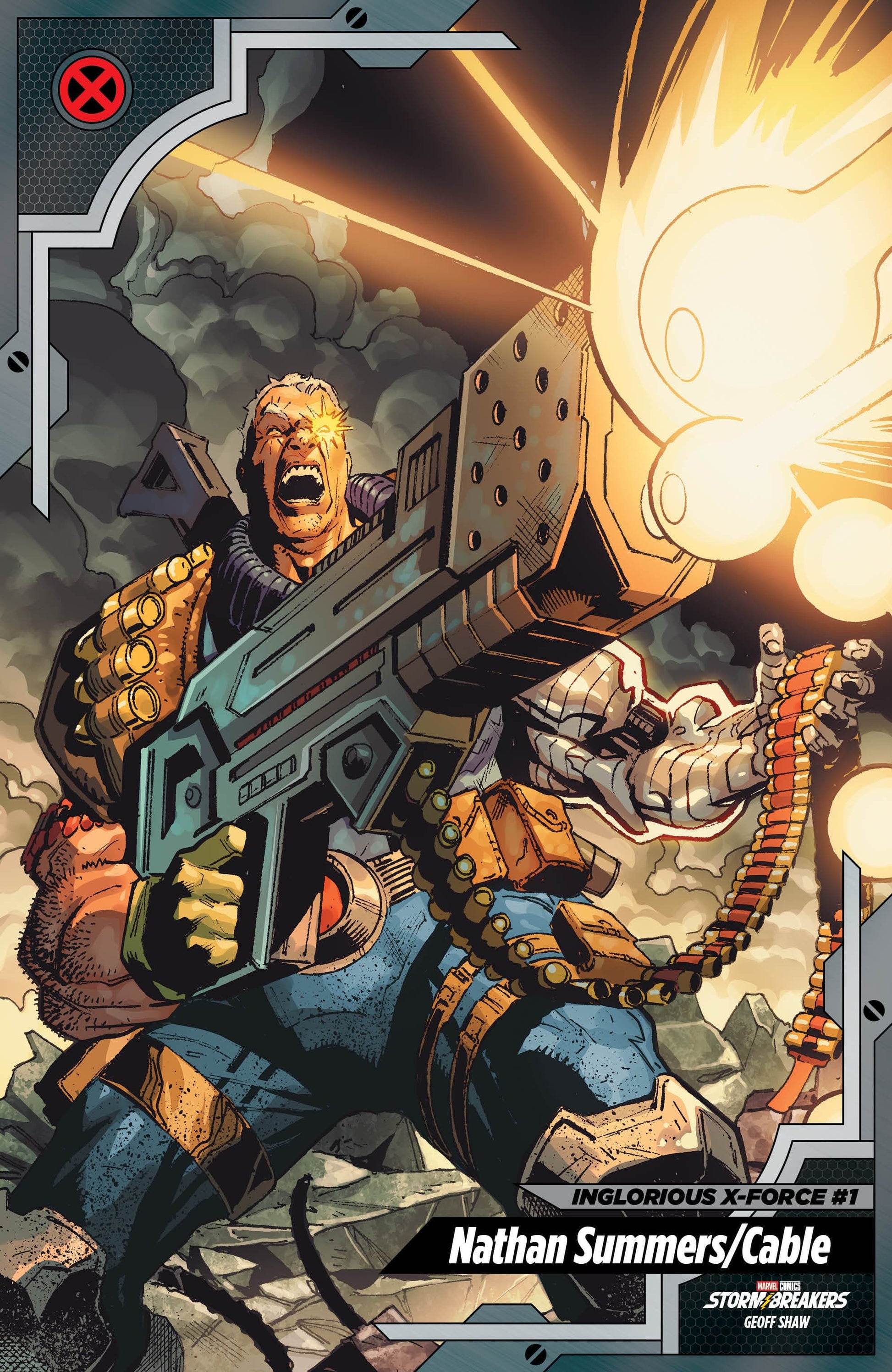 Marvel NEW THIS WEEK INGLORIOUS X-FORCE #1 GEOFF SHAW X-MEN TRADING CARD VARIANT (VF/NM)