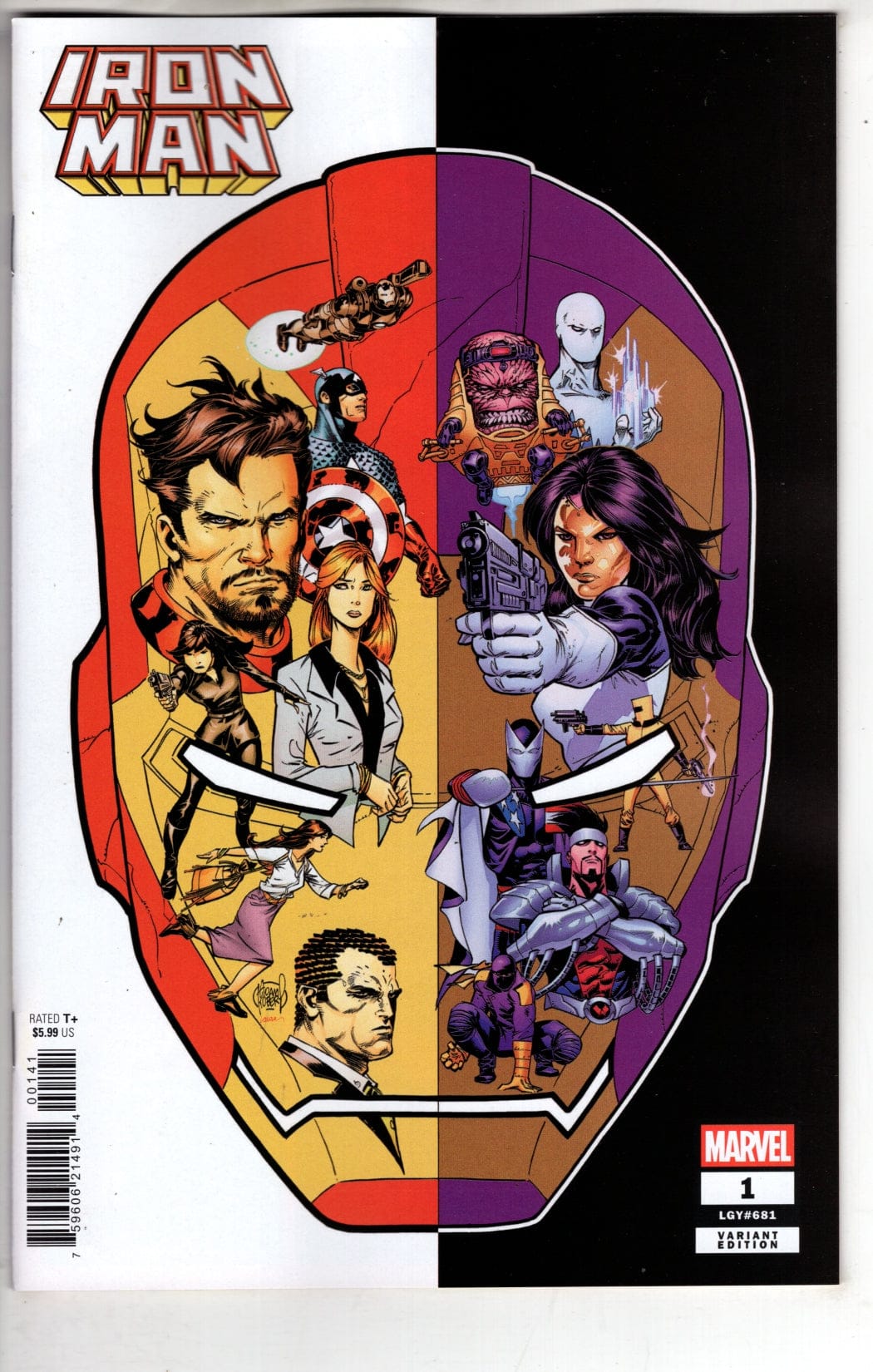 Marvel NEW THIS WEEK IRON MAN #1 ADAM KUBERT PROMO ART VARIANT (VF/NM)