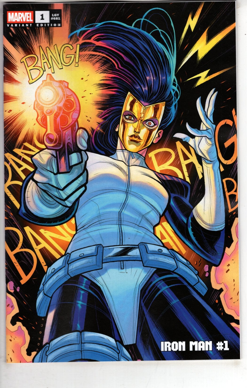 Marvel NEW THIS WEEK IRON MAN #1 ELIZABETH TORQUE MADAME MASQUE VARIANT (VF/NM)