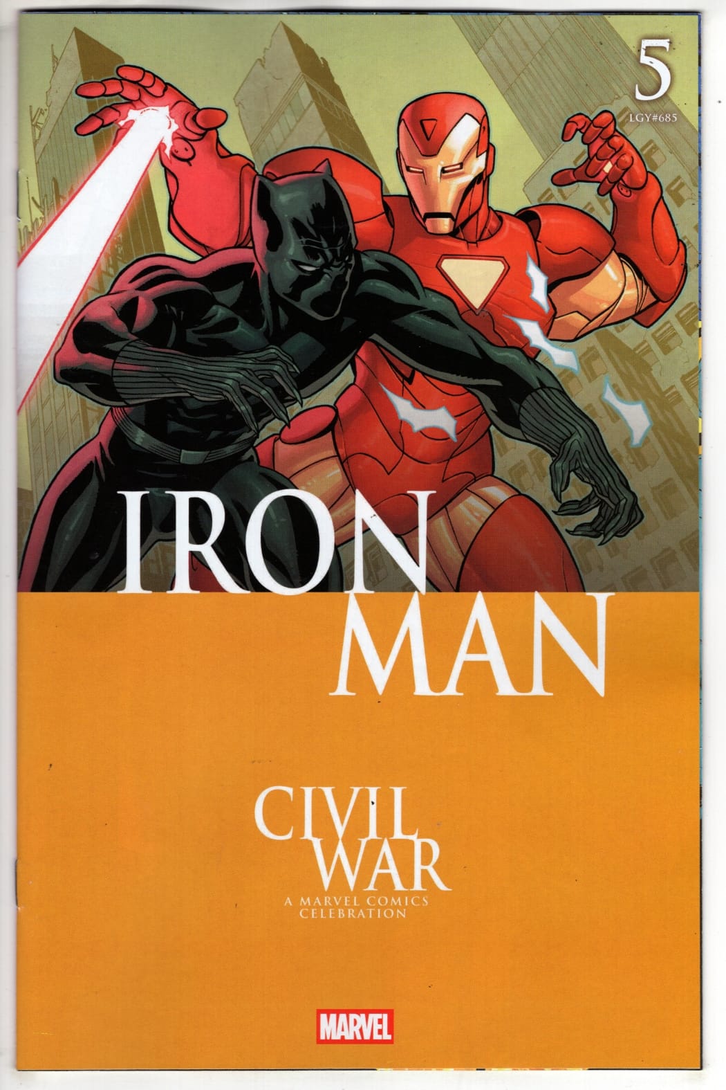 Marvel NEW THIS WEEK IRON MAN #5 MIKE MCKONE CIVIL WAR CELEBRATION VARIANT (VF/NM)