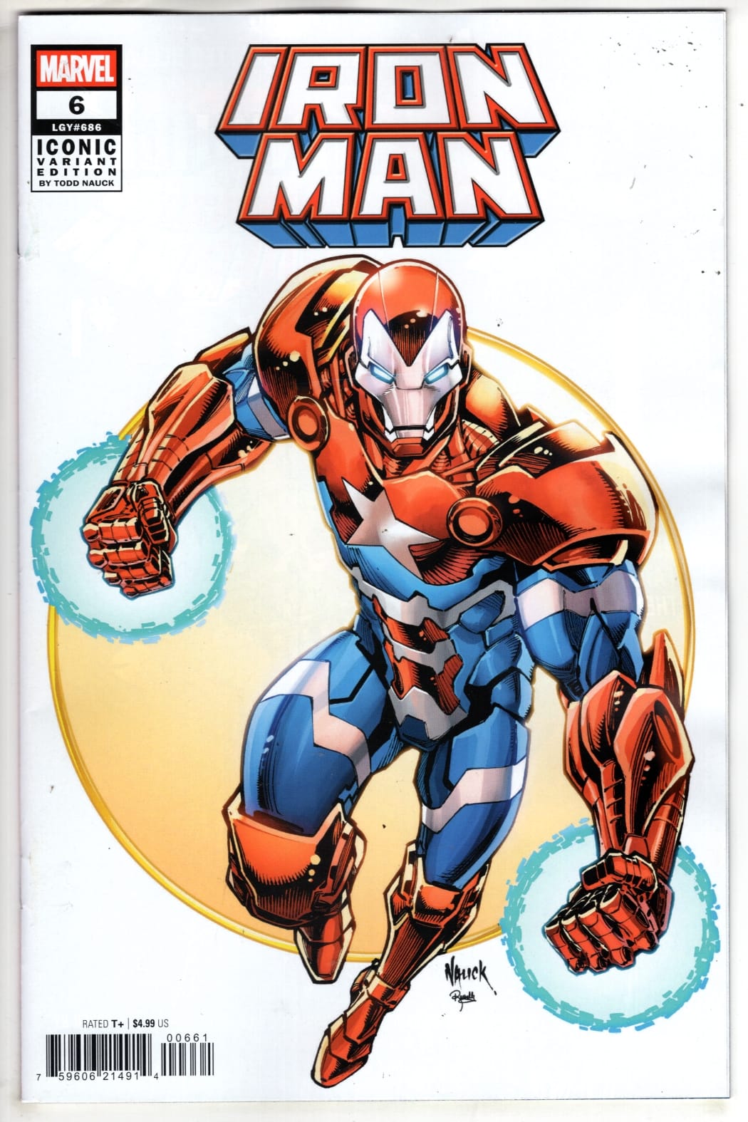 Marvel NEW THIS WEEK IRON MAN #6 TODD NAUCK ICONIC VARIANT (VF/NM)