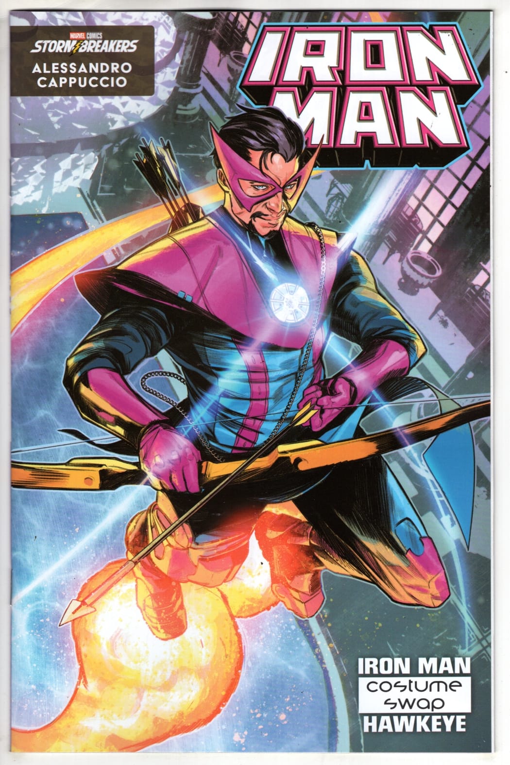 Marvel NEW THIS WEEK IRON MAN #7 ALESSANDRO CAPPUCCIO HELLFIRE COSTUME SWAP VARIANT (VF/NM)