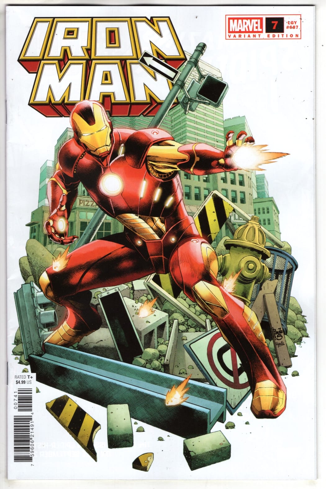 Marvel NEW THIS WEEK IRON MAN #7 PAULO SIQUEIRA VARIANT (VF/NM)