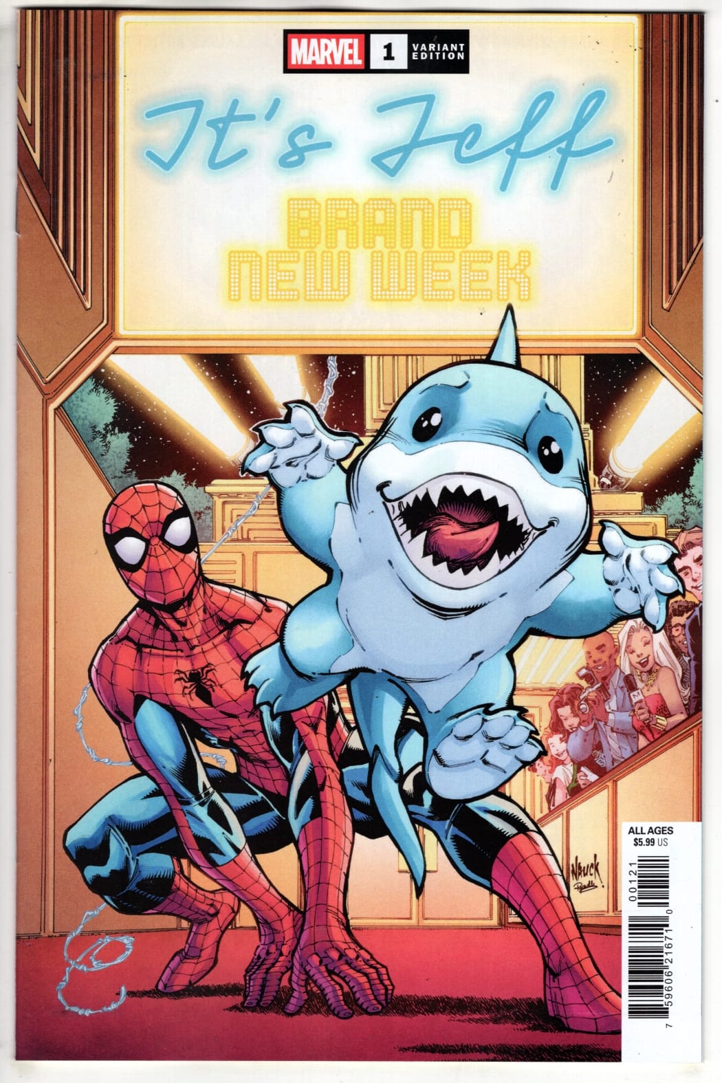 Marvel NEW THIS WEEK IT'S JEFF: BRAND NEW WEEK #1 TODD NAUCK VARIANT (VF/NM)