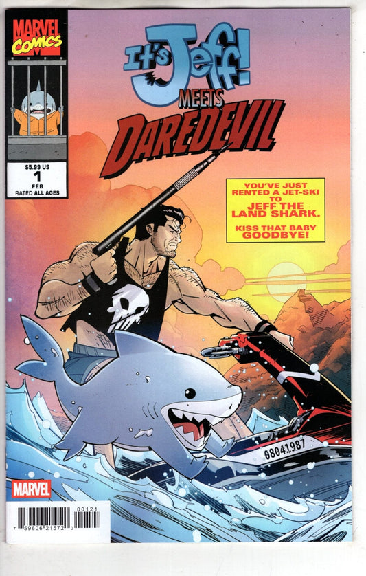 Marvel NEW THIS WEEK IT'S JEFF MEETS DAREDEVIL #1 DANIELE DI NICUOLO VARIANT (VF/NM)