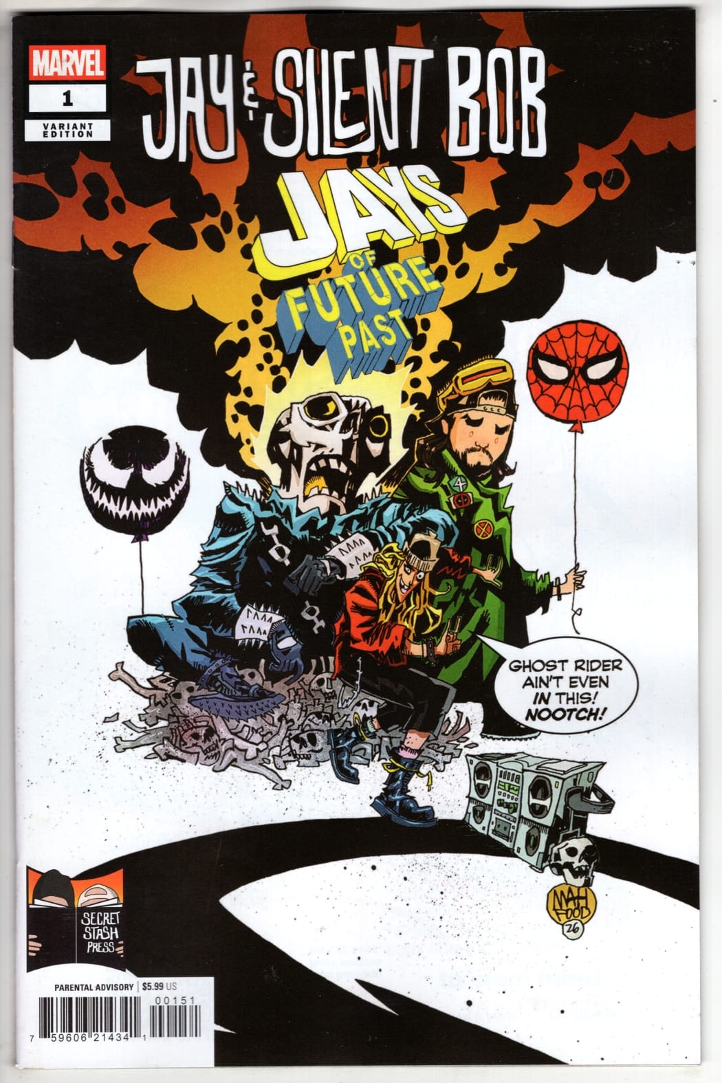 Marvel NEW THIS WEEK JAY & SILENT BOB: JAYS OF FUTURE PAST #1 JIM MAHFOOD VARIANT (VF/NM)