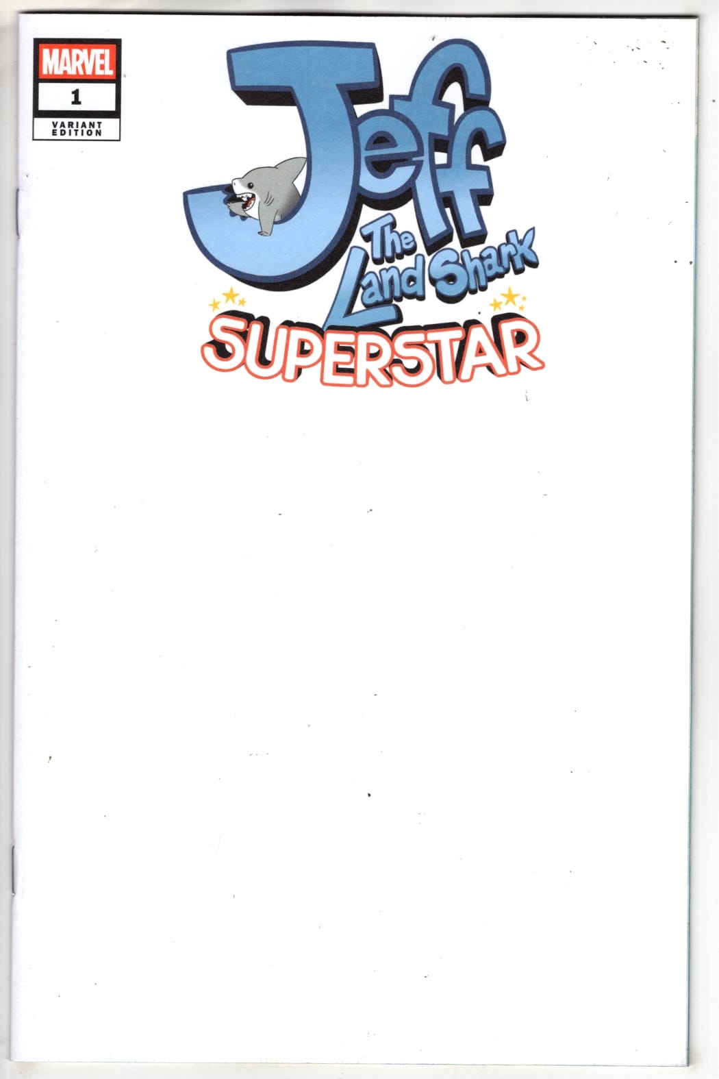 Marvel NEW THIS WEEK JEFF THE LAND SHARK: SUPERSTAR #1 BLANK COVER VARIANT (VF/NM)