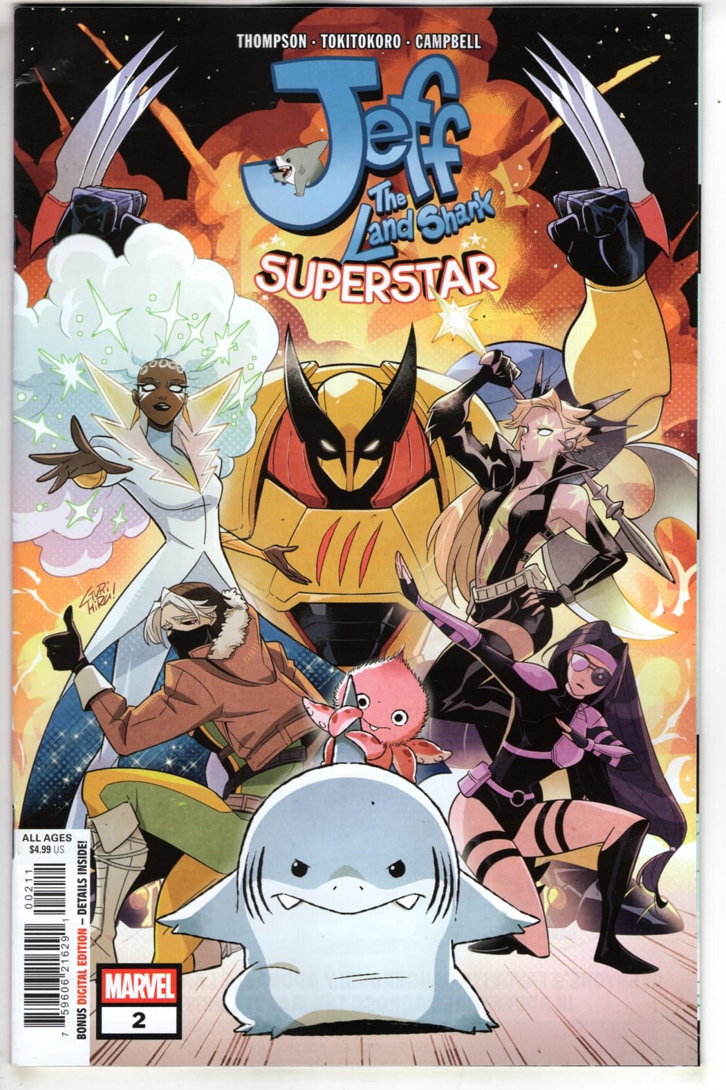 Marvel NEW THIS WEEK JEFF THE LAND SHARK: SUPERSTAR #2 (VF/NM)