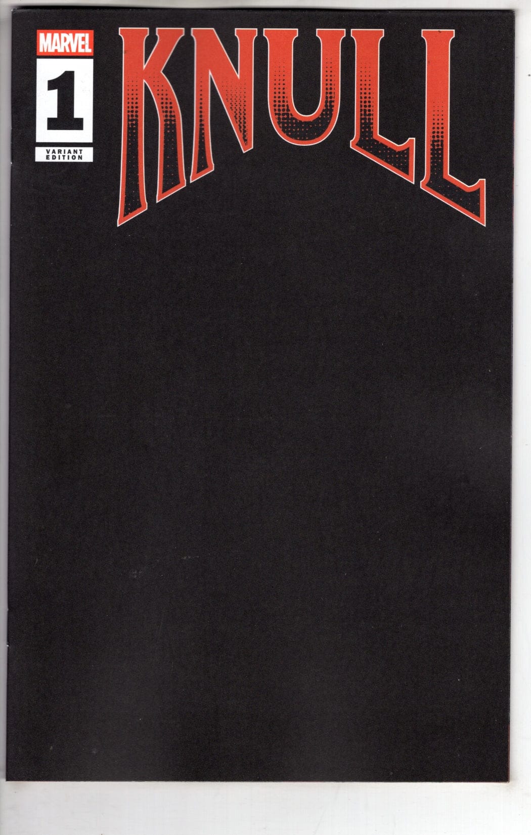 Marvel NEW THIS WEEK KNULL #1 BLACK BLANK COVER VARIANT (VF/NM)