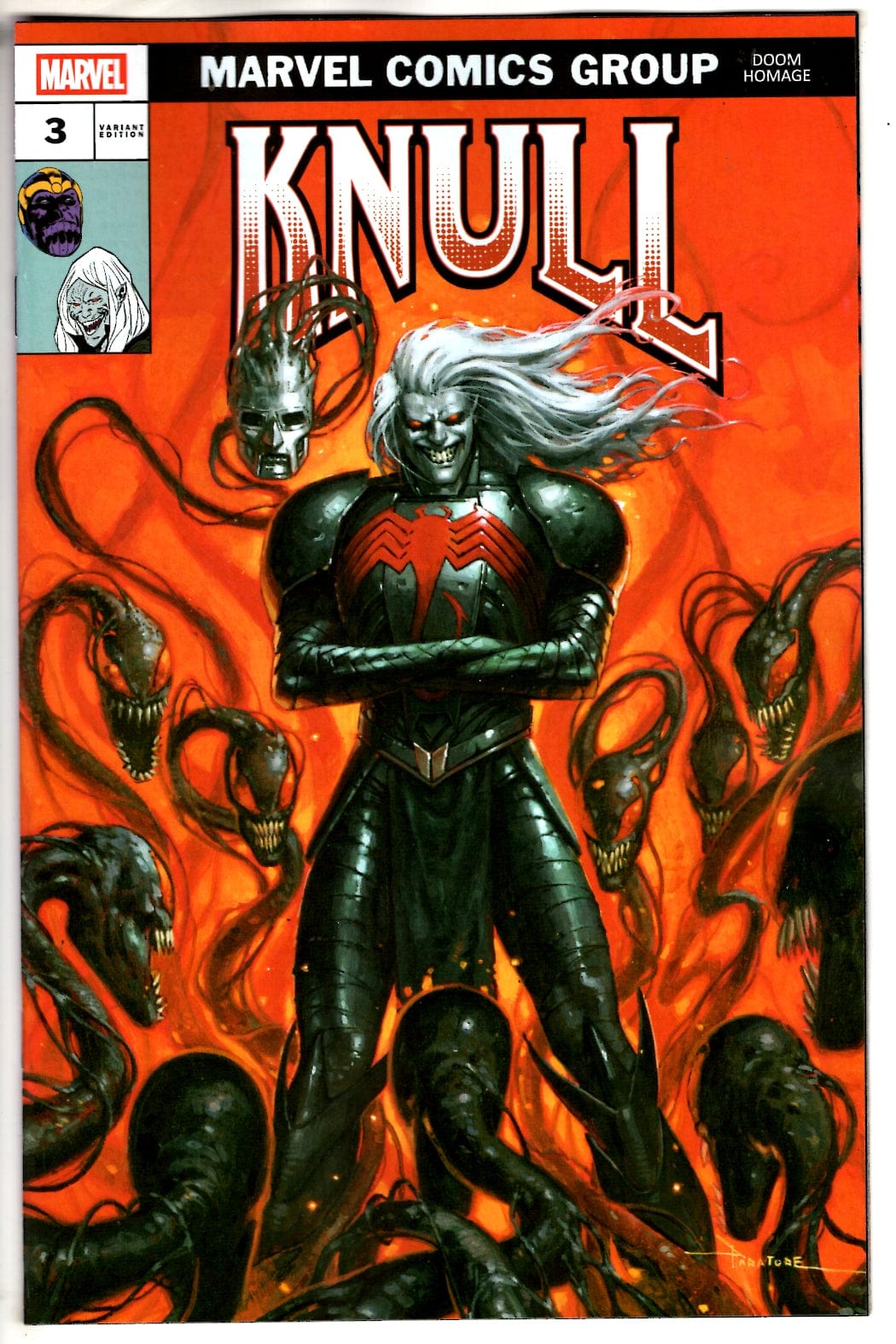 Marvel NEW THIS WEEK KNULL #3 DAVIDE PARATORE DOOM HOMAGE VARIANT (VF/NM)