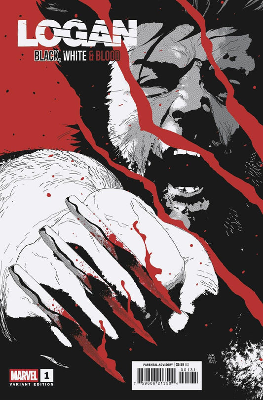 Marvel NEW THIS WEEK LOGAN: BLACK  WHITE & BLOOD #1 ANDREA SORRENTINO VARIANT (VF/NM)