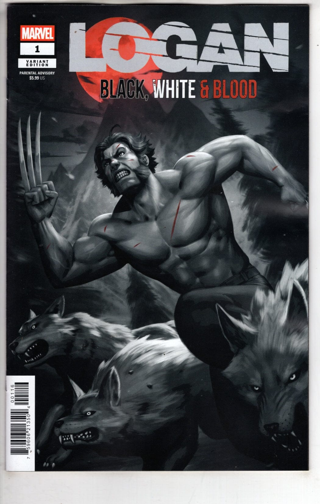 Marvel NEW THIS WEEK LOGAN: BLACK, WHITE & BLOOD #1 WOO-CHUL LEE VARIANT (VF/NM)