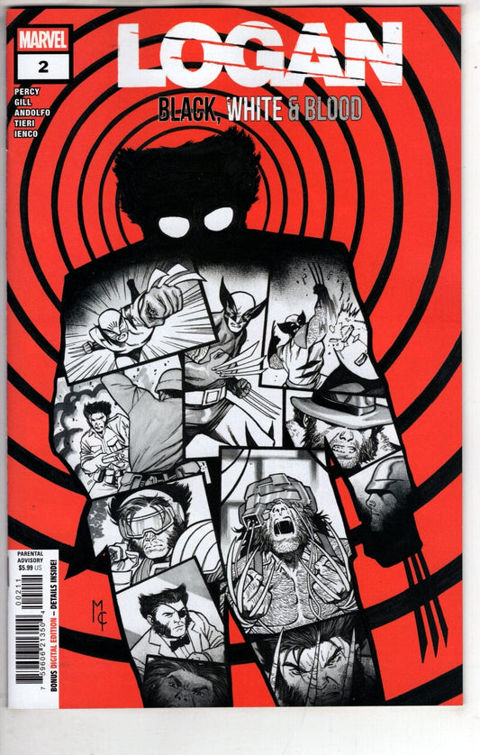 Marvel NEW THIS WEEK LOGAN: BLACK  WHITE & BLOOD #2 (VF/NM)