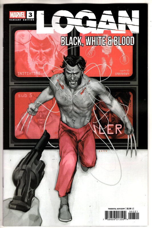 Marvel NEW THIS WEEK LOGAN: BLACK, WHITE & BLOOD #3 PHIL NOTO VARIANT (VF/NM)