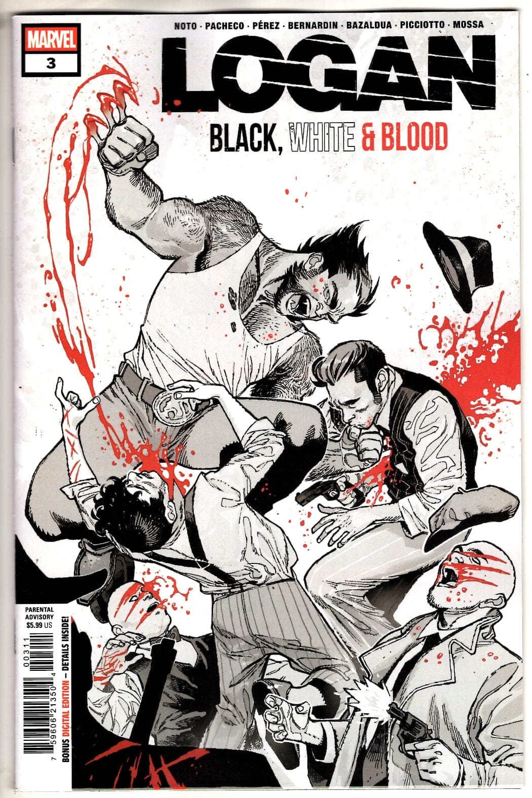 Marvel NEW THIS WEEK LOGAN: BLACK, WHITE & BLOOD #3 (VF/NM)
