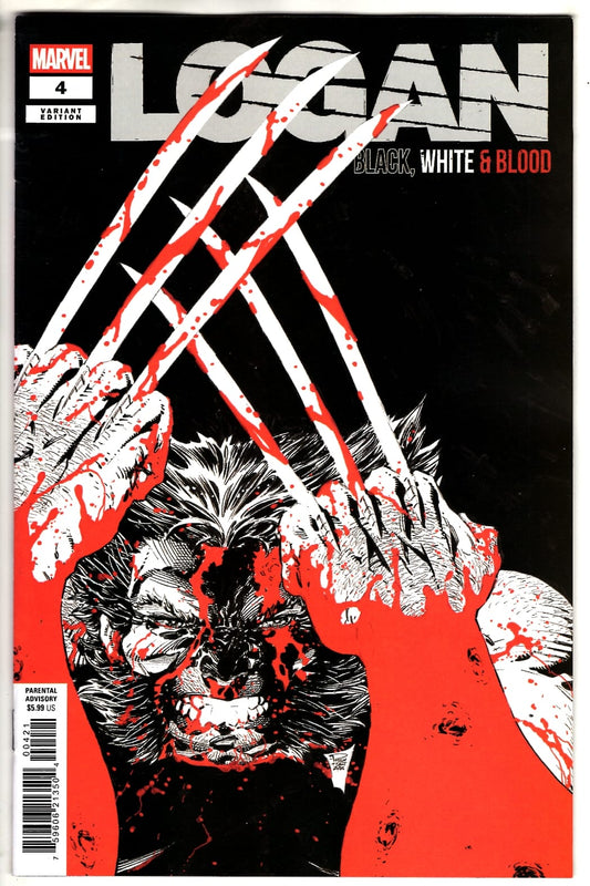 Marvel NEW THIS WEEK LOGAN: BLACK, WHITE & BLOOD #4 PHILIP TAN VARIANT (VF/NM)