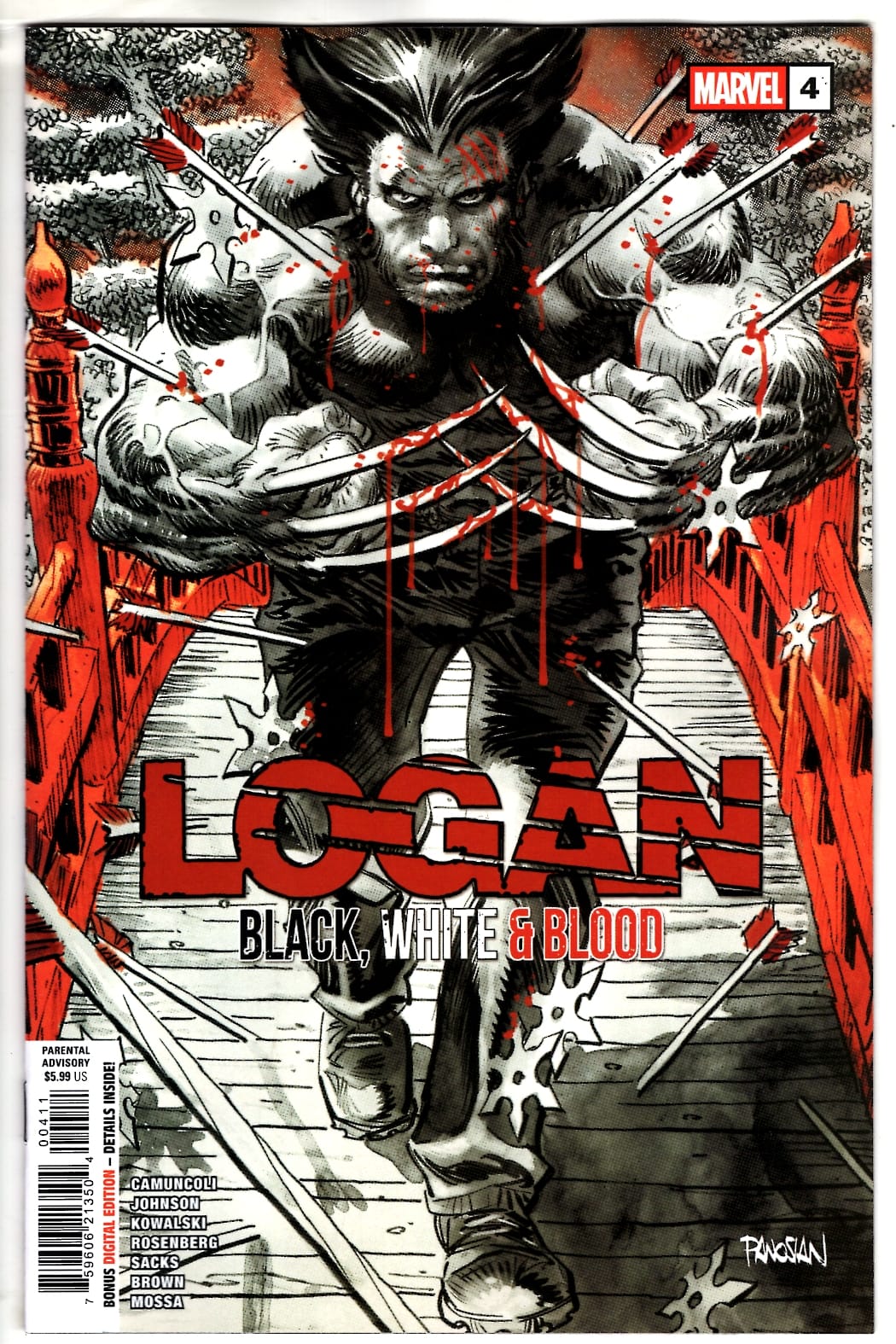 Marvel NEW THIS WEEK LOGAN: BLACK, WHITE & BLOOD #4 (VF/NM)
